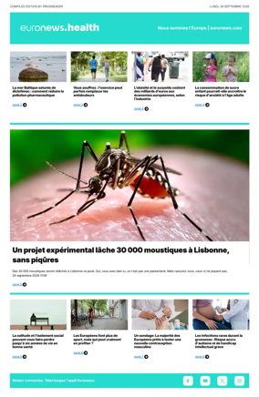 Cover of Euronews Health (French)