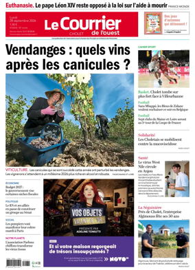 Cover of Le Courrier de l’Ouest (Cholet)