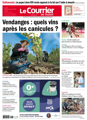 Cover of Le Courrier de l’Ouest (Saumur)