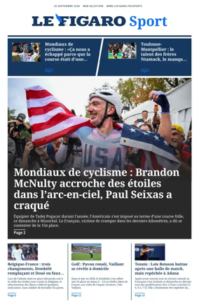 Cover of Le Figaro Sport