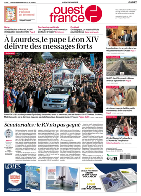 Cover of Ouest France (Cholet)