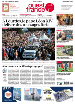 Cover of Ouest-France (Fougeres Vitre)