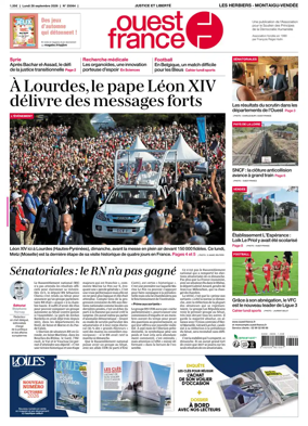 Cover of Ouest France (Les Herbiers / Montaigu)