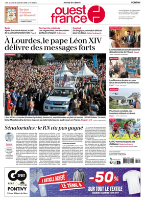 Cover of Ouest France (Pontivy)