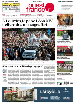 Cover of Ouest-France (Saint-Brieuc Lamballe)