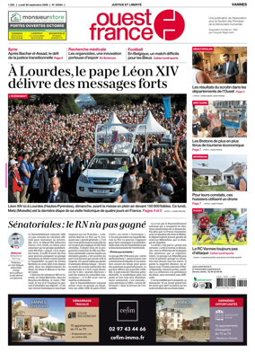 Cover of Ouest France (Vannes)