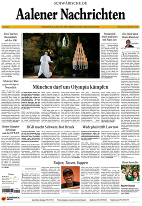 Cover of Aalener Nachrichten
