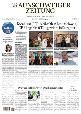 Cover of Braunschweiger Zeitung (Peine)