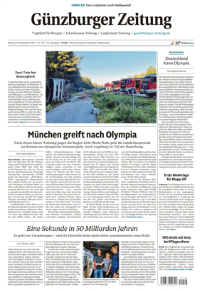 Cover of Guenzburger Zeitung
