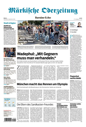Cover of Markische Oderzeitung Bernau
