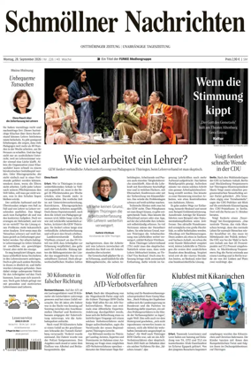 Cover of Ostthuringer Zeitung (Schmolln)