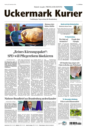 Cover of Prenzlauer Zeitung