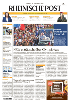 Cover of Rheinische Post Krefeld Kempen