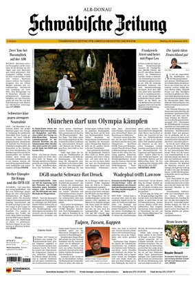 Cover of Schwabische Zeitung (Alb-Donau)