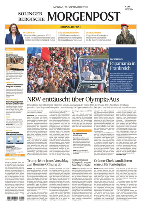 Cover of Solinger Bergische Morgenpost/Remscheid