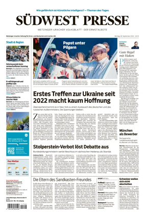 Cover of Sudwest Presse - Metzinger Uracher Volksblatt - Der Ermstalbote