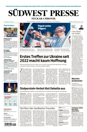 Cover of SUDWEST PRESSE - Neckar-Chronik