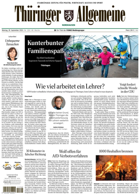 Cover of Thuringer Allgemeine (Nordhausen)