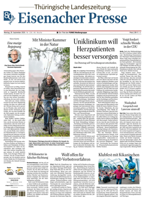 Cover of Thuringische Landeszeitung (Eisenach)