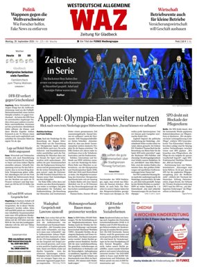Cover of Westdeutsche Allgemeine Zeitung (Gladbeck)