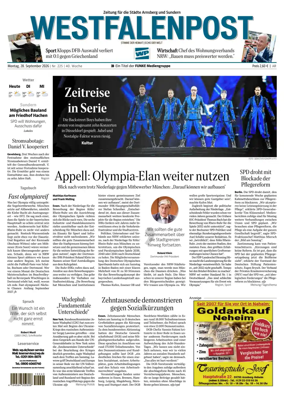 Cover of Westfalenpost (Arnsberg)