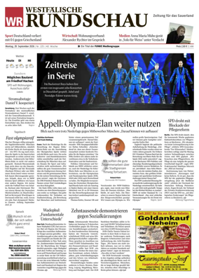 Cover of Westfalische Rundschau (Arnsberg)