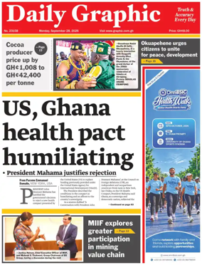 Cover of Daily Graphic