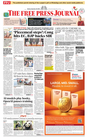 Cover of The Free Press Journal