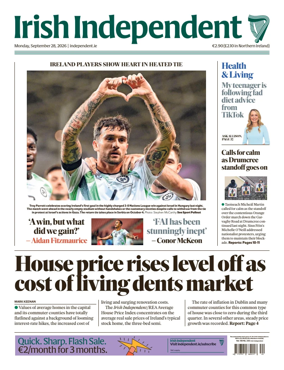 Cover of Irish Independent