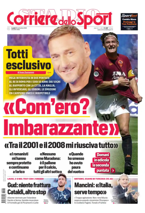 Cover of Corriere dello Sport (Lazio)