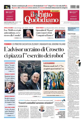 Cover of Il Fatto Quotidiano