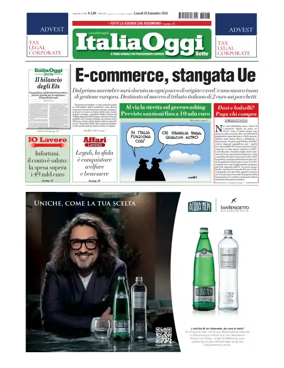 Cover of ItaliaOggi Sette