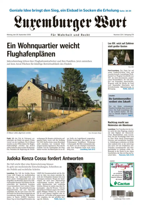 Cover of Luxemburger Wort