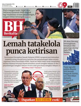 Cover of Berita Harian