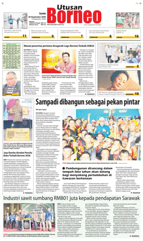 Cover of Utusan Borneo (Sarawak)