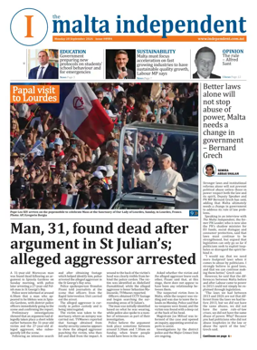 Cover of Malta Independent