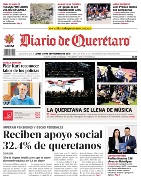 Cover of Diario de Queretaro