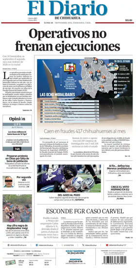 Cover of El Diario de Chihuahua