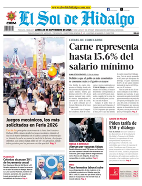 Cover of El Sol de Hidalgo