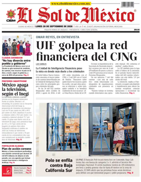 Cover of El Sol de Mexico