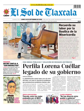 Cover of El Sol de Tlaxcala