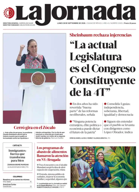 Cover of La Jornada