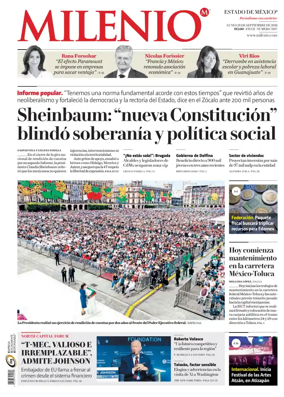 Cover of Milenio Edo de Mexico