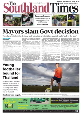 Cover of The Southland Times