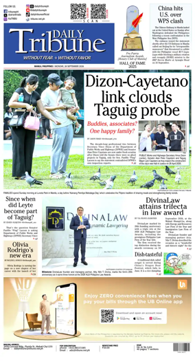 Cover of Daily Tribune (Philippines)