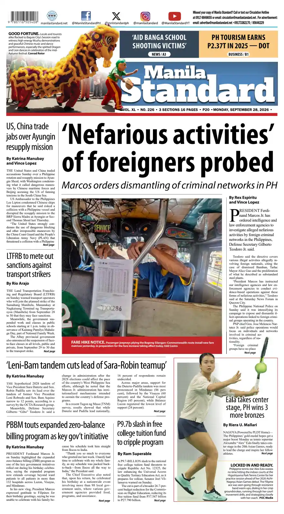 Cover of Manila Standard