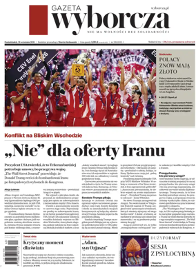 Cover of Gazeta Wyborcza