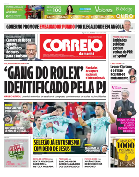 Cover of Correio da Manha