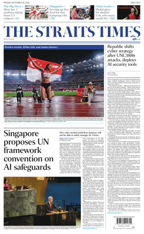 Cover of The Straits Times