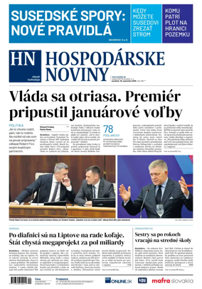 Cover of Hospodarske noviny